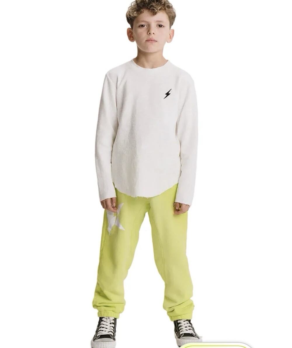 Nununu Kids Sweatpants Star Voltage Hot Lime 10-11 Y